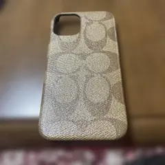 Coach ゴールド iPhone12ミニケース