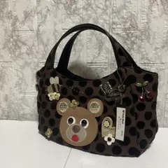 ⚫︎9185 Think Bee! シンクビー！　クマちゃん　ハンドバッグ　黒 ⚫︎9185 Think Bee! シンクビー！ クマちゃん ハンドバッグ 黒