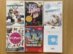 Wiiソフト5種類、レンズクリーナーセット