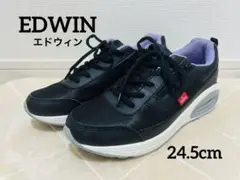 美品❣️ EDWIN エドウィン　ウォーキングシューズ　24.5cm