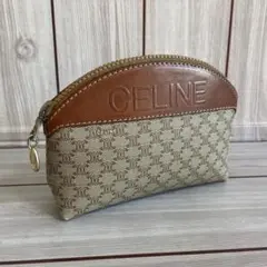 【良品】CELINE オールドセリーヌ ポーチ レザー マカダム ヴィンテージ