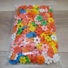 昭和レトロ　カラフル　花形　おはじき　約200g