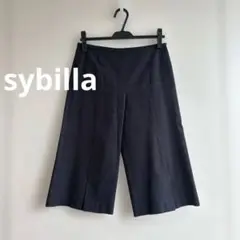 sybillaシビラ 黒 キュロット フレアシルエット