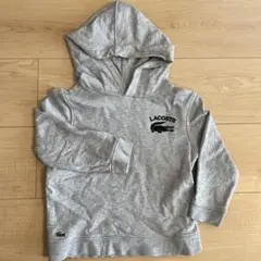 LACOSTE グレー フード付きパーカー 104cm