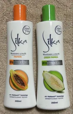 Silka ホワイトニングローションPAPAYA×4本 SILKA パパイヤスキンローション 100ml – フィリピン食品・食材