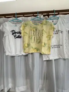 PINKLATTE Tシャツ3枚セット　サイズ　XS 150 (A)