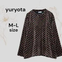 yuryota チェック柄 フリース プルオーバー カットソー 長袖