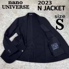 2023 美品　ナノユニバース　テーラードジャケット　ブラック　サイズS