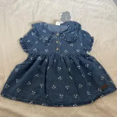 新品タグ付き　さくらんぼ　デニム半袖