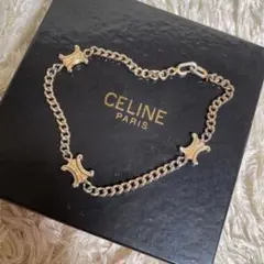 希少 セリーヌ トリオンフ ブレスレット 3連 ヴィンデージ CELINE
