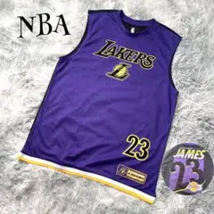 d13【NBA】レイカーズ JAMES 23 バスケ ユニホーム スポーツウェア