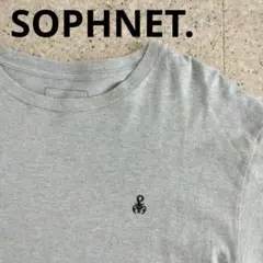 SOPHNET ソフネット Tシャツ グレー M 日本製 刺繍 蠍 スコーピオン