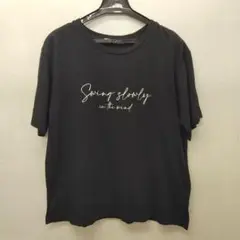 ikka　黒Tシャツ　Lサイズ