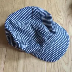 青と白のストライプキャップ