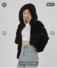 GABGAB ショートファーアウター ファージャケット ブラック FREE