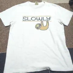 LAUNDRY ランドリー　なまけもの Tシャツ　SLOWLY　ナマケモノ