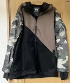 【一度のみ着用】W_RAY ダブルレイ スノーボードウェア 迷彩柄