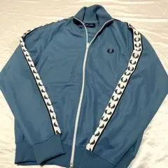 FRED PERRY 超激レア 刺繍ロゴ 袖テープトラックジャケットポルトガル製