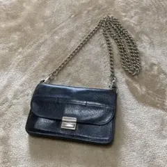 【大人気】COMME des GARCONS チェーンウォレット ブラック