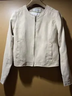 美品◎ミッシュマッシュ ベージュ スエードジャケット