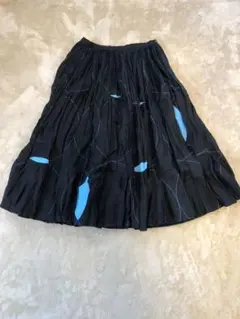ミナペルホネン デザインプリーツスカート ラミー