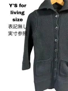 y's for living ウール ニット ロング ジャケット 腕半端丈