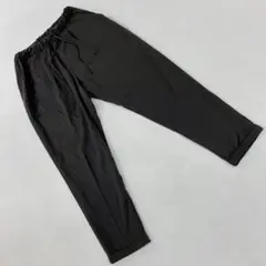 GeeRA スラックス ドロストパンツ ブラック M 黒 ウエストゴム シンプル