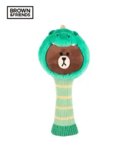 LINE FRIENDS GOLF ヘッドカバー ⭐︎DINO BROWN