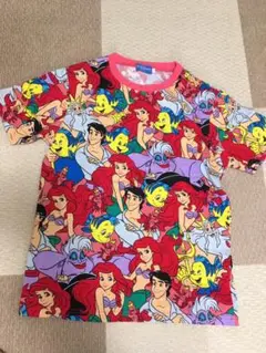 ディズニー　 総柄  Tシャツ　アリエル
