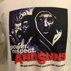 アンドサンズ Tシャツ TEE ホワイト Mサイズ
