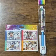 ディズニー　35周年　メモ帳　フラッグ　セット