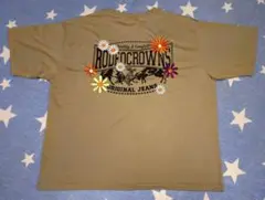 RODEO CROWNS　Flower Bloom Logo Tシャツ ベージュ