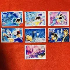 【新品】30周年コナンカフェ　スクエア缶バッジ　7点