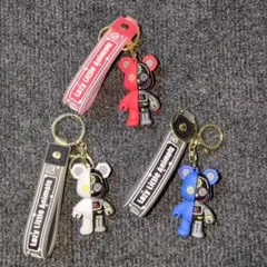メカニカルベア キーホルダー 赤 白 青 3体セット