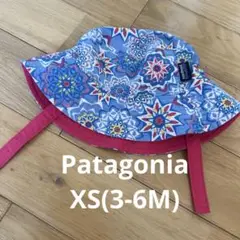 【美品】patagoniaベビー帽子 花柄 XS (3-6ヶ月)サンバケツハット