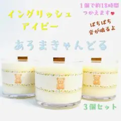 【焚き火アロマキャンドル】イングリッシュアイビー【くまさんキャンドル】