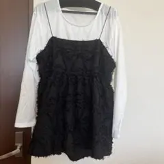 LUCA フリンジキャミ✖️長袖Tシャツ