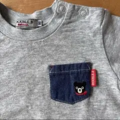 DOUBLEB グレーTシャツ 90cm