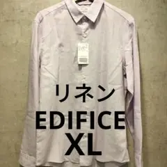 【新品未使用品】417EDIFICE エディフィス　リネンシャツ XL　夏