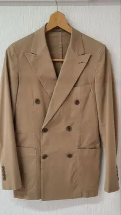 UNITED ARROWS 　コットンスリム　ダブルジャケット　S