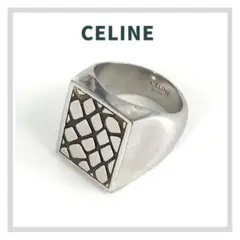 CELINE セリーヌ エディ期 シグネットリング 15号 リング 指輪 シルバ