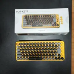 Logicool(ロジクール) ワイヤレス キーボード イエロー＋無線接続用端子