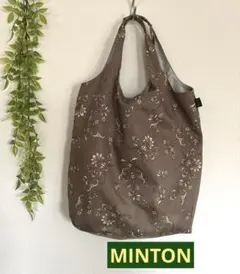 MINTON ミントン　エコバッグ　グレー　花柄