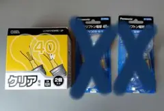 OHM 白熱電球 40W E26 2個入り