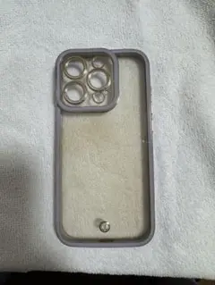 パープル 透明 iPhoneケース iPhone15pro