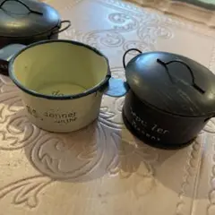 ヴィンテージ 風メタル小物入れ 3点セット