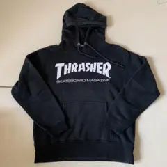 THRASHER ブラック パーカー Sサイズ