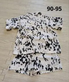 ダルメシアン柄 甚平 90-95cm　キッズ甚兵