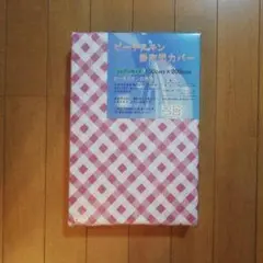 ピンク チェック柄 ベッドカバー 150cm x 200cm