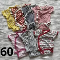 ユニクロ　半袖　ロンパース　7枚セット　60